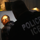A man is detained by Immigration and Customs Enforcement agents Oct. 14, 2015, in Los Angeles. (John Moore/Getty Images)